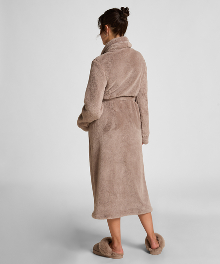 Badekåbe Fleece, Beige