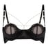 Formstøbt halvskåls-bøjle-bh Belladonna, Sort