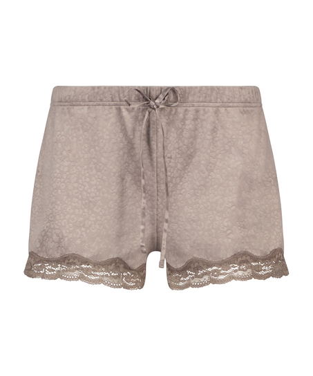 Velours Lace shorts, Brun