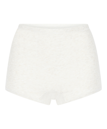 Boyshorts i bl&oslash;d bomuld, Beige