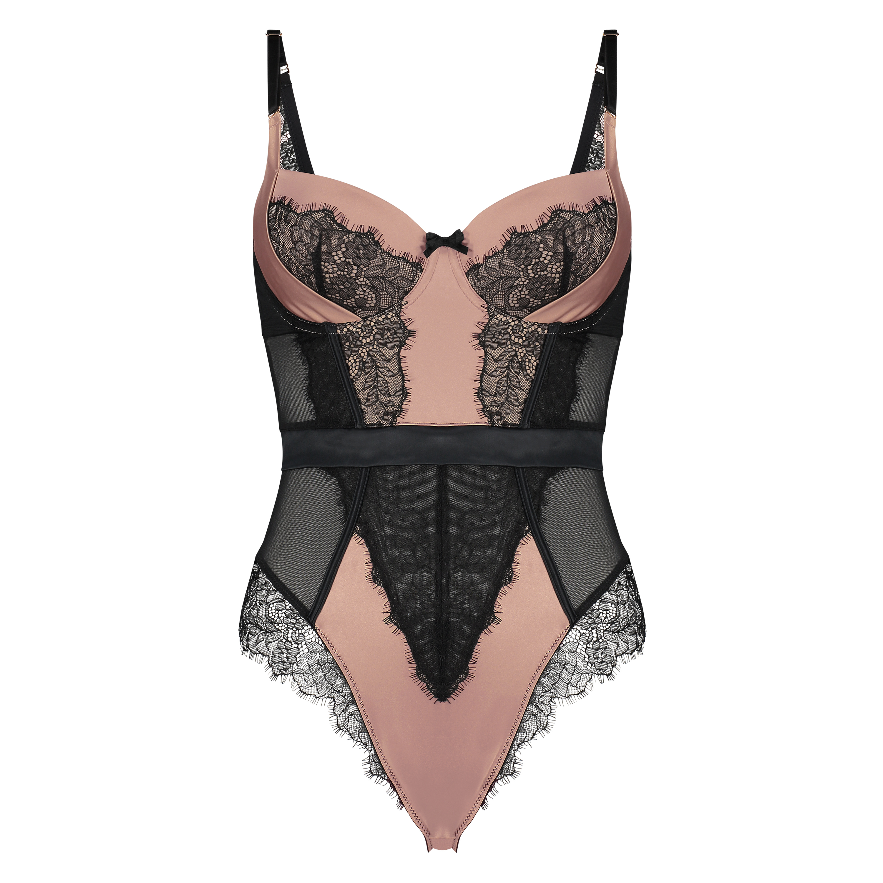 Body med formstøbt bøjle-bh Arianne, Sort, main