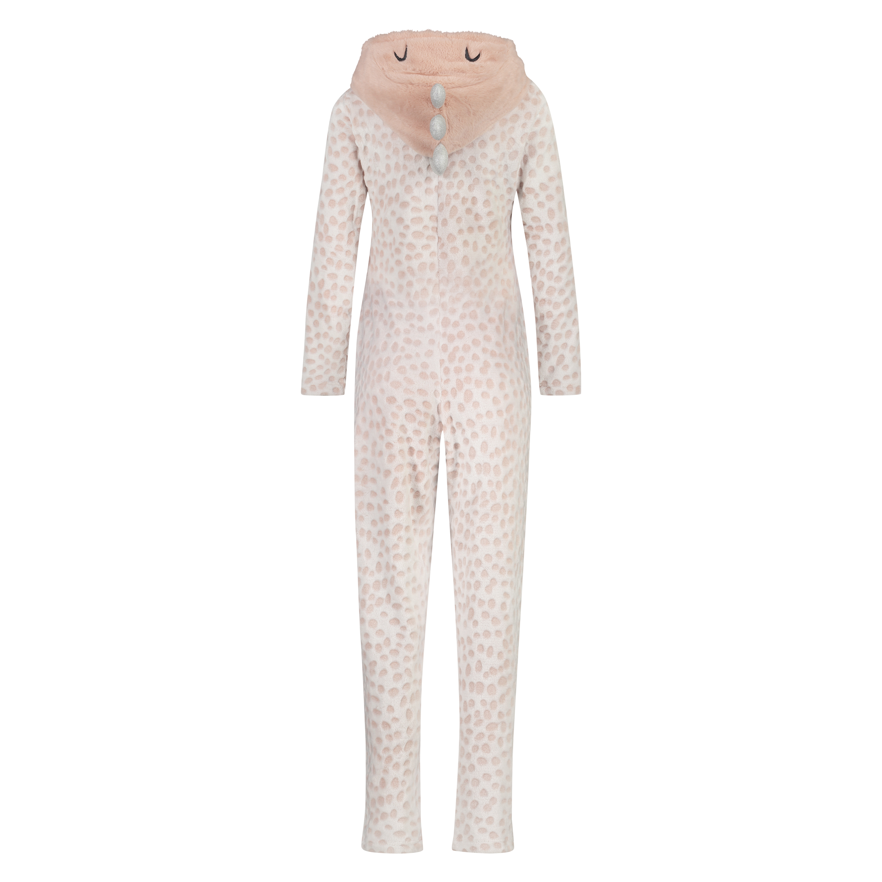Fleece Novelty onesie-jumpsuit, Lyserød, main