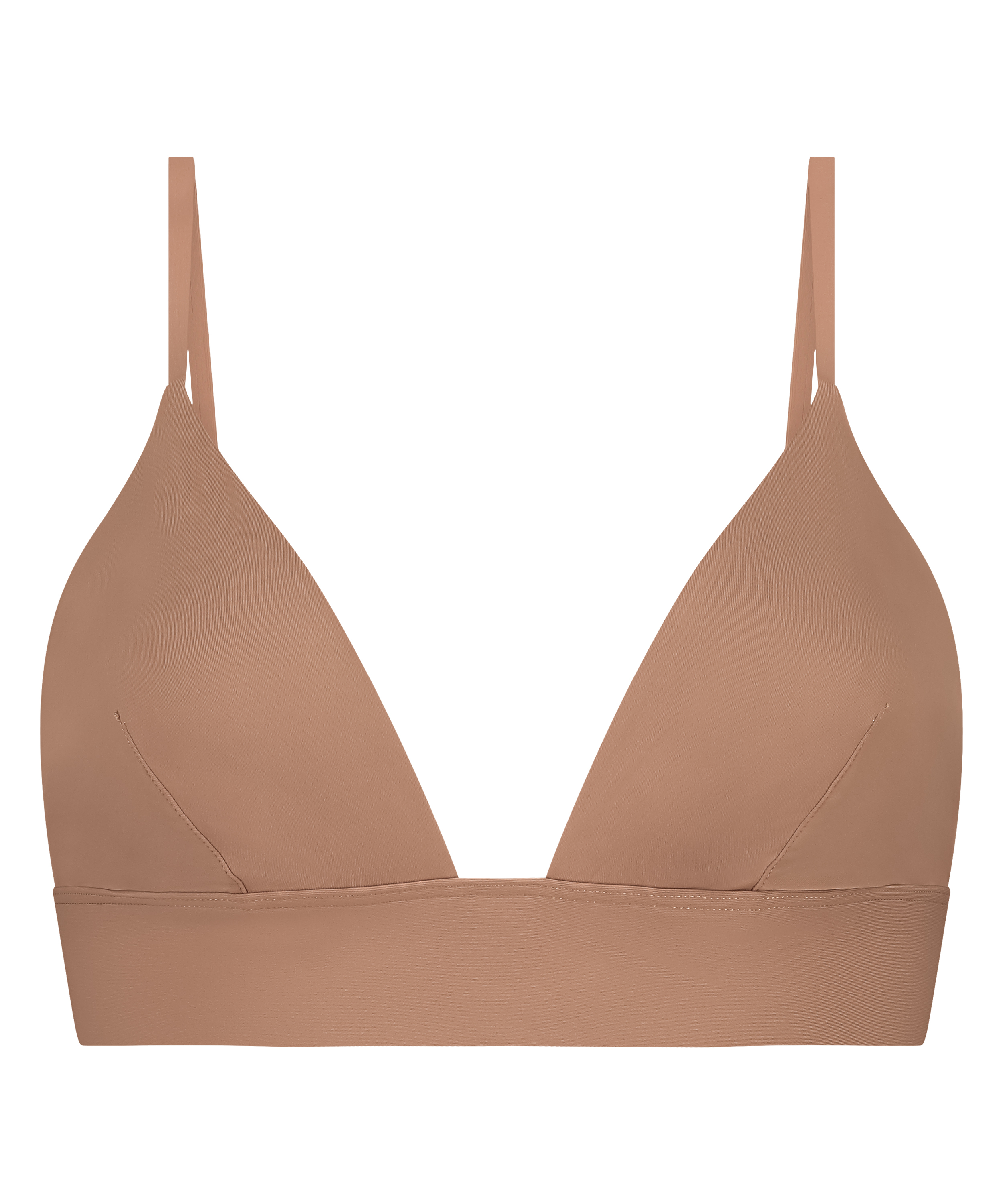 Smooth Triangle Bralette, Brun, main