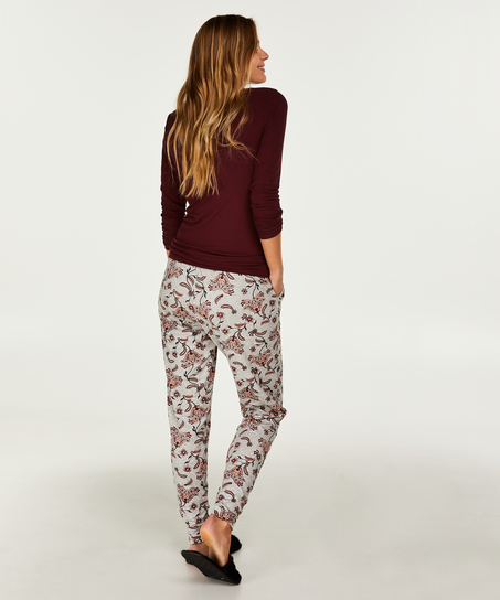 Loose fit pyjamasbukser, Gr&aring;