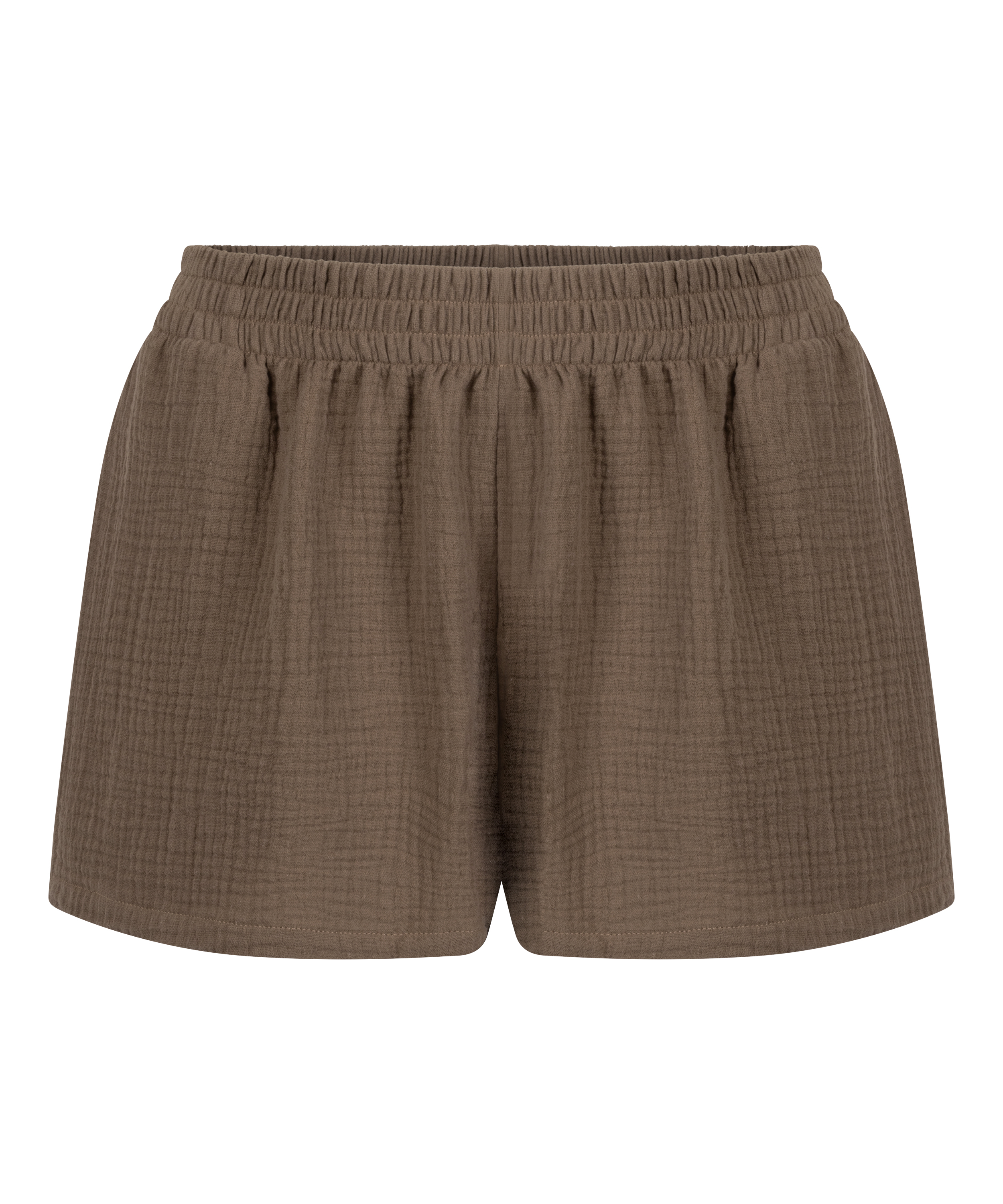 Muslin shorts, Brun, main