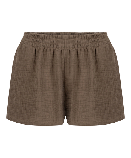 Muslin shorts, Brun