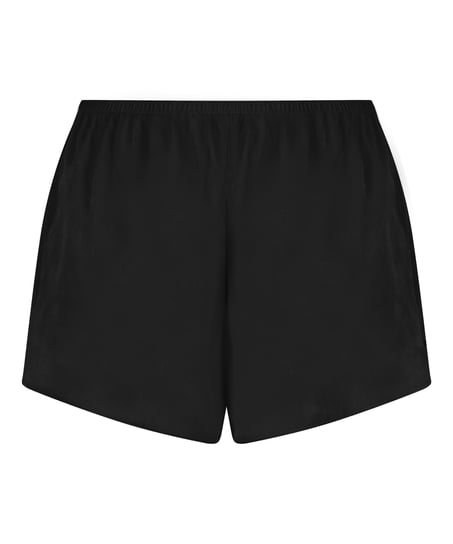 Shorts Satin Minimal, Sort