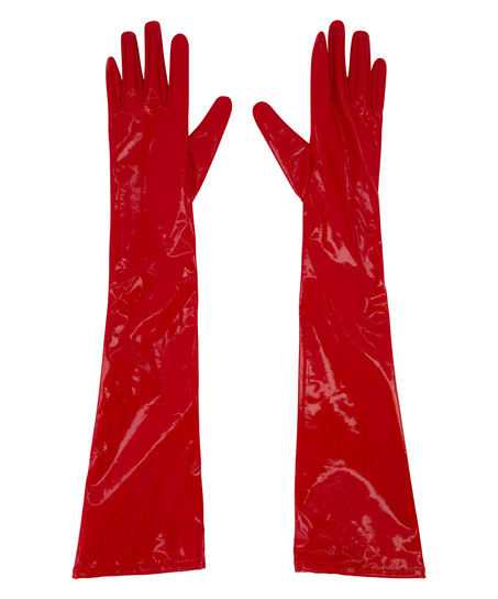 Handsker Kunstlæder, rød