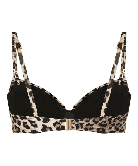 Formstøbt bikinitop med bøjle Animalia, Brun