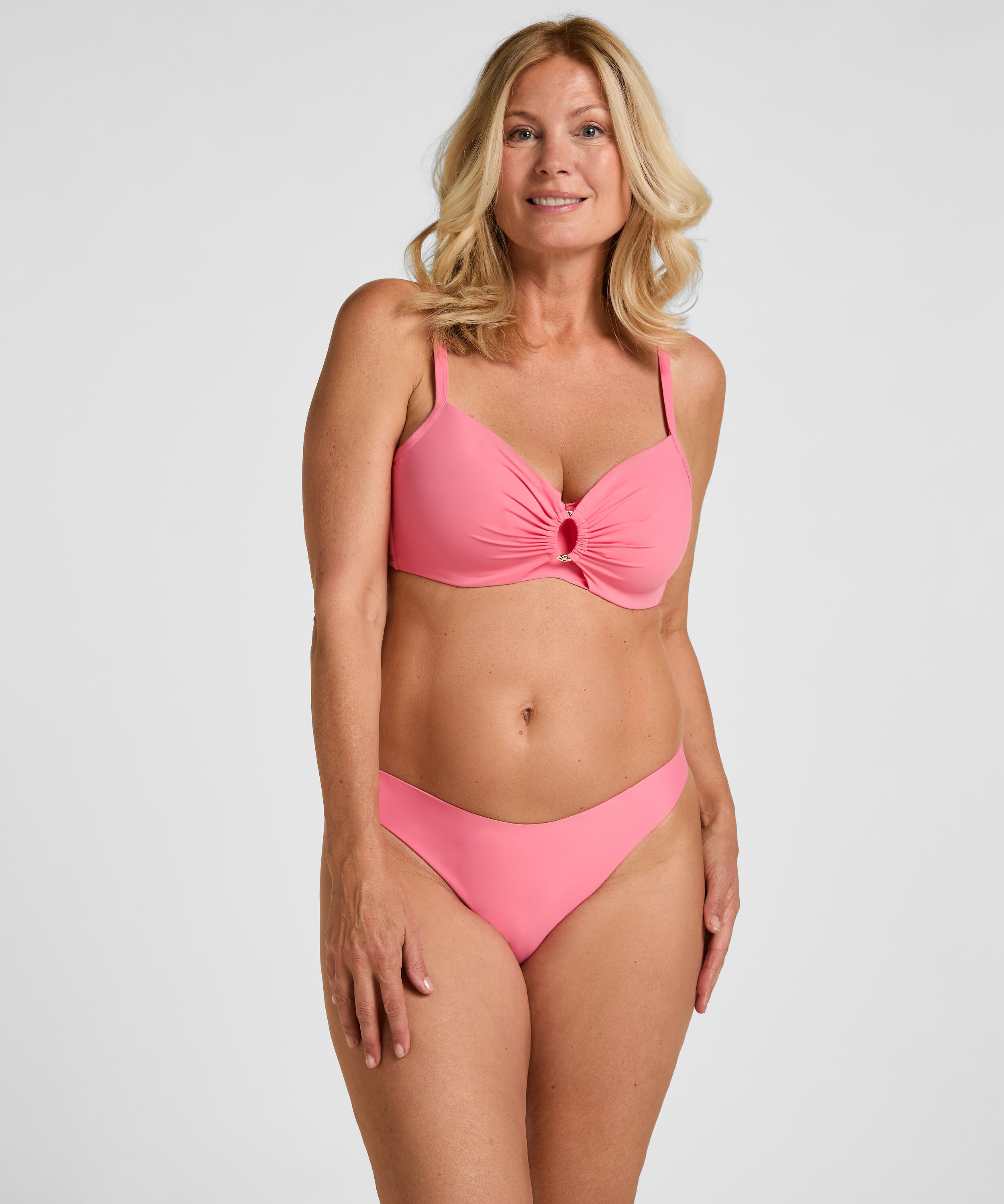 Highleg Bikinibund Luxe, Lyserød