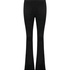 Flared Velours leggings, sort