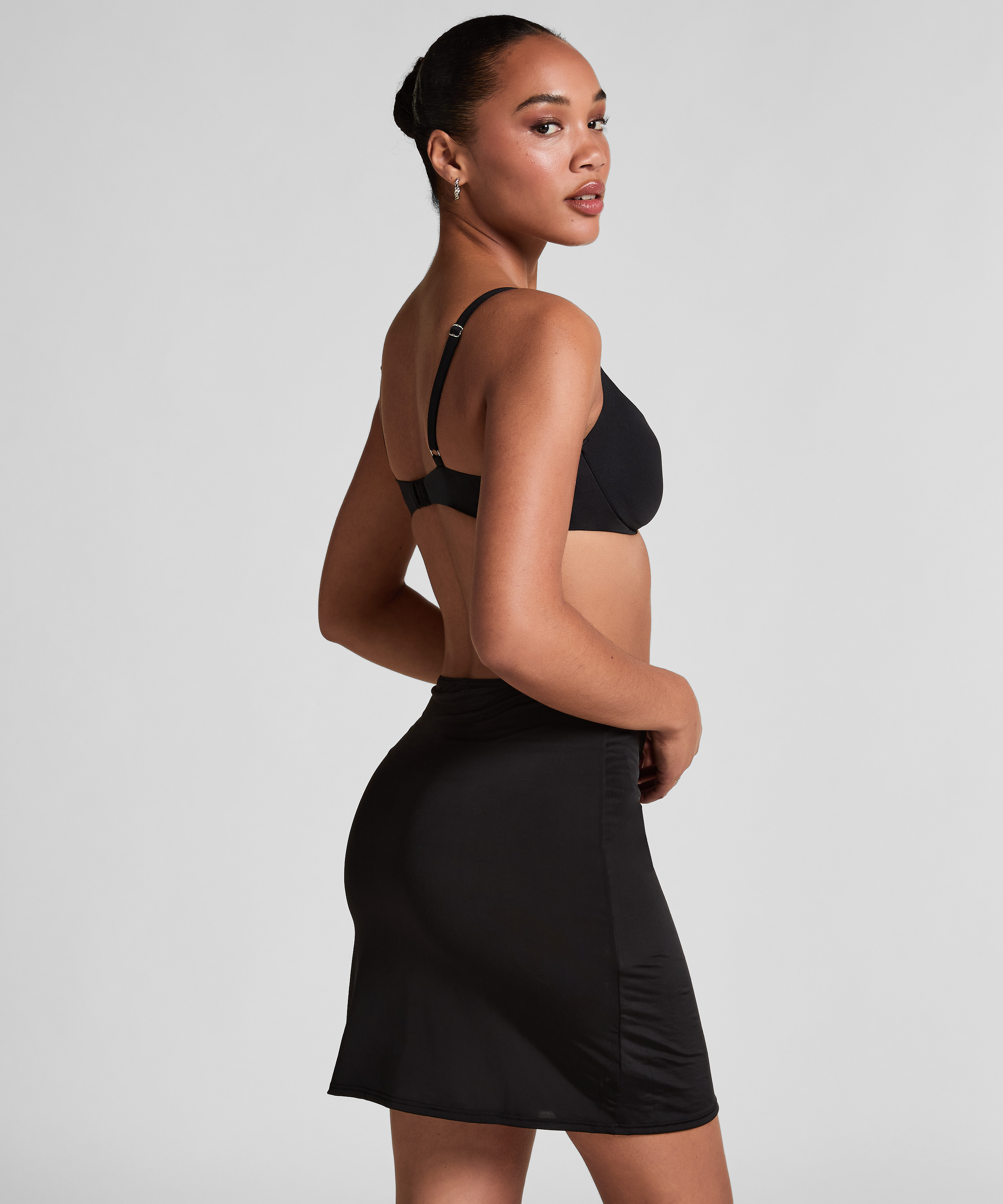 Udglattende underkjole, sort, main