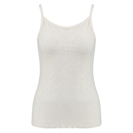 Lace tanktop, Hvid
