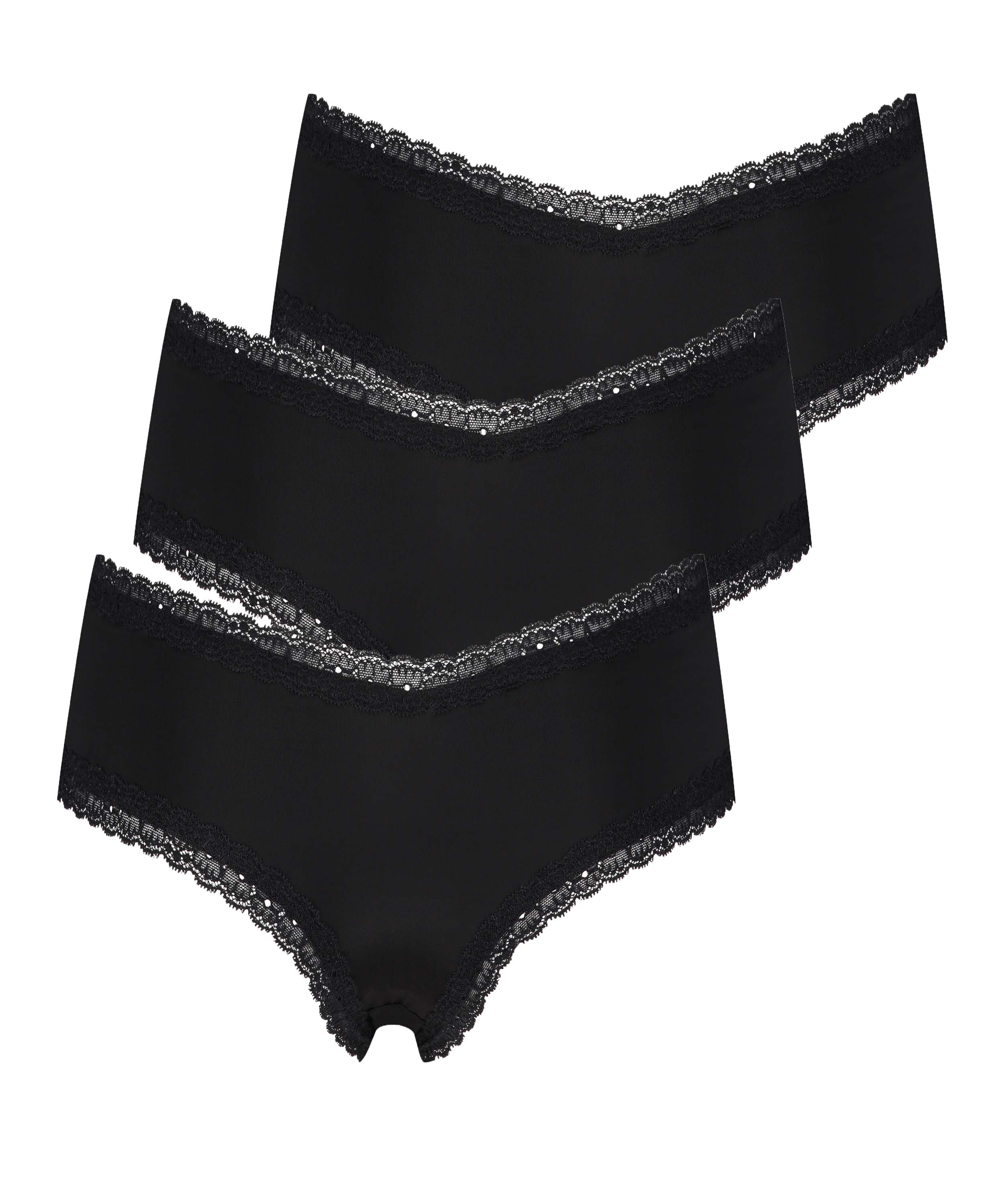 3-pak brasilianske trusser London, Sort, main