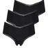 3-pak brasilianske trusser London, Sort