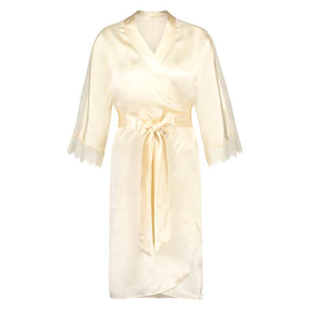Kimono Silk Lace, Beige