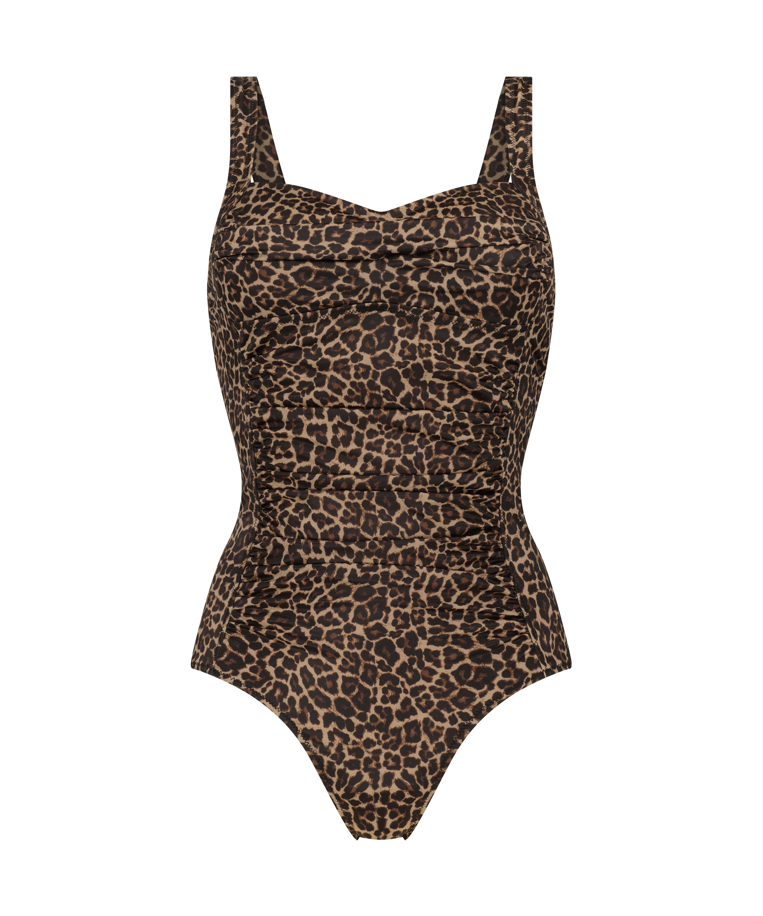 Leopard badedragt, Brown, main