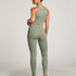 HKMX High waisted sømløse sportsleggings, Grøn