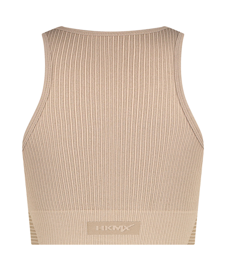 HKMX sømløs sports-bh, Grå