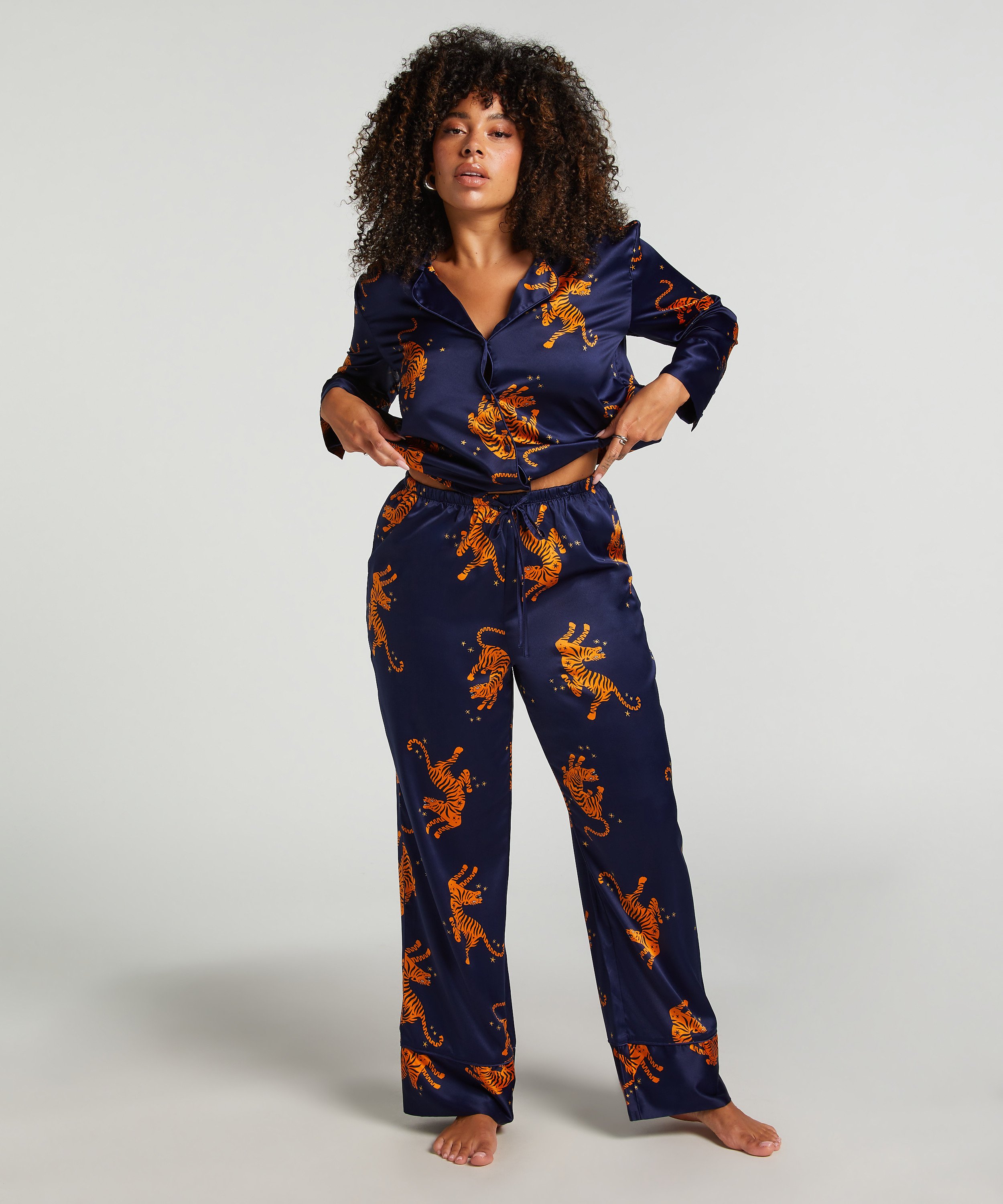 Satinbukser, Blå, main