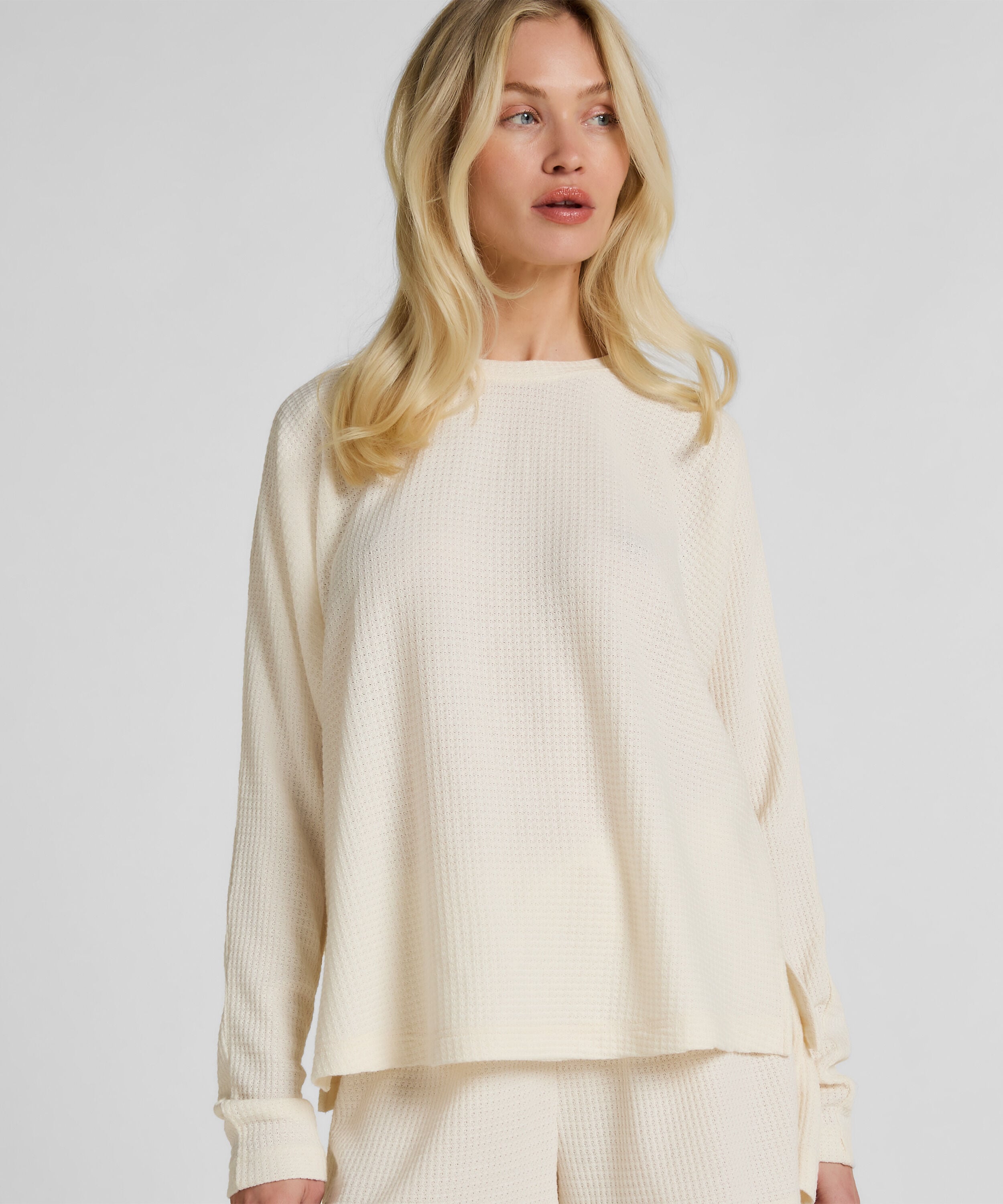Top Waffle Everly, Hvid Top Waffle Everly, Hvid