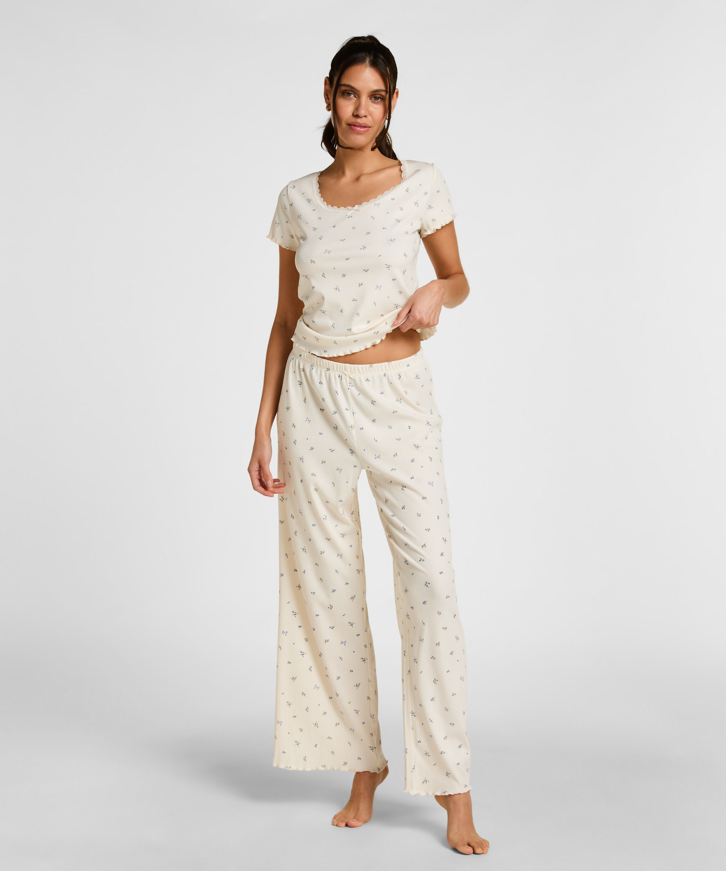 Daisy Pyjamas Bukser, Hvid