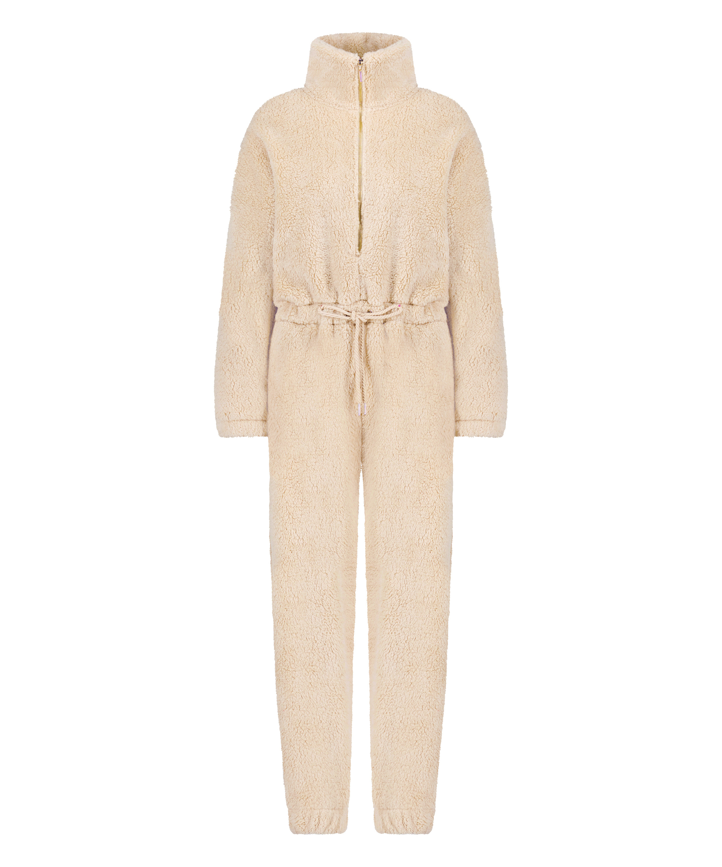 Onesie-jumpsuit fleece, Beige, main