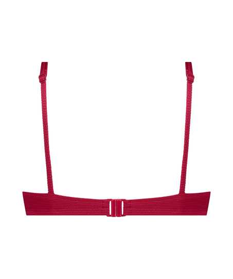 Ikke-formstøbt bikinitop med bøjle Scallop, Lyserød