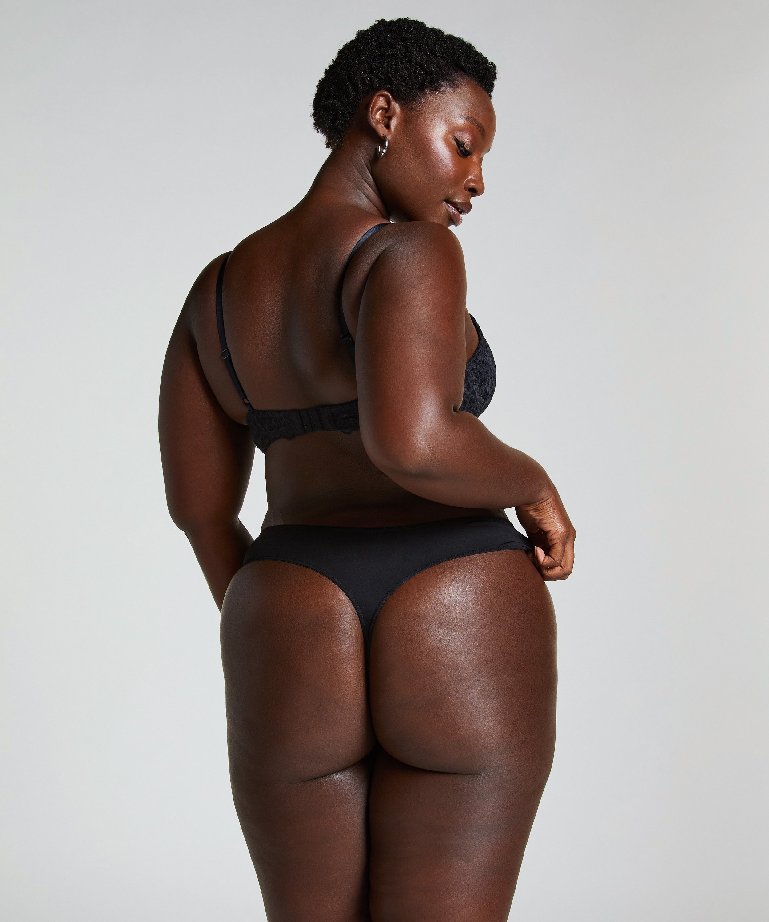 ﻿Formstøbt bøjle-bh Marine, Sort, main