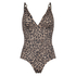 Leopard badedragt, Beige