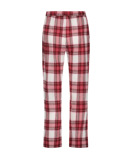 Tall Pyjamasbukser af flanell, Lyser&oslash;d