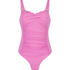 Formende badedragt Scallop, pink
