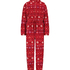 Onesie-jumpsuit fleece, Rød