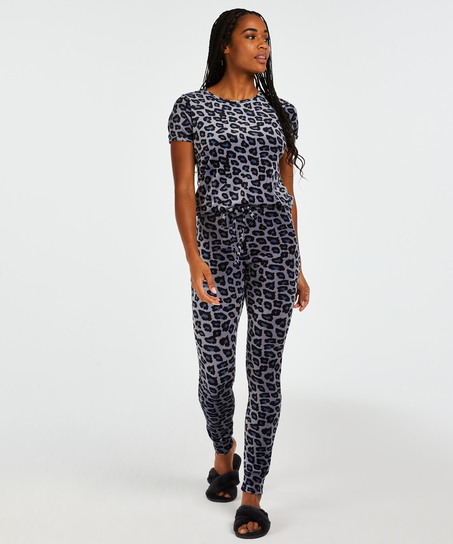 Legging Velour, Gr&aring;