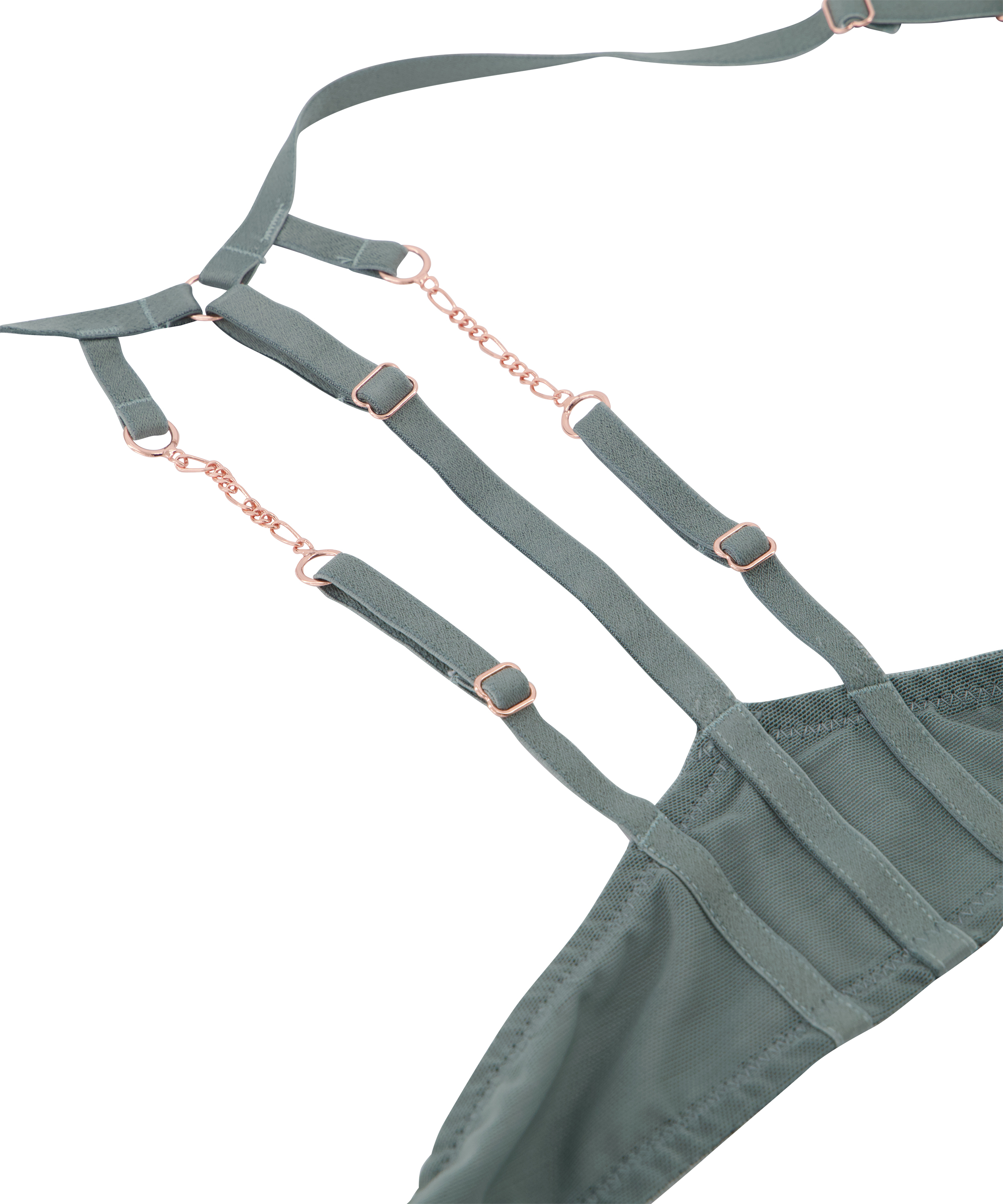 Formstøbt pushup-bøjle-bh Nicole, Grøn, main