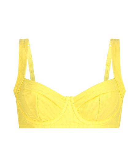 Ikke-formstøbt bikinitop med bøjle Lana, gul