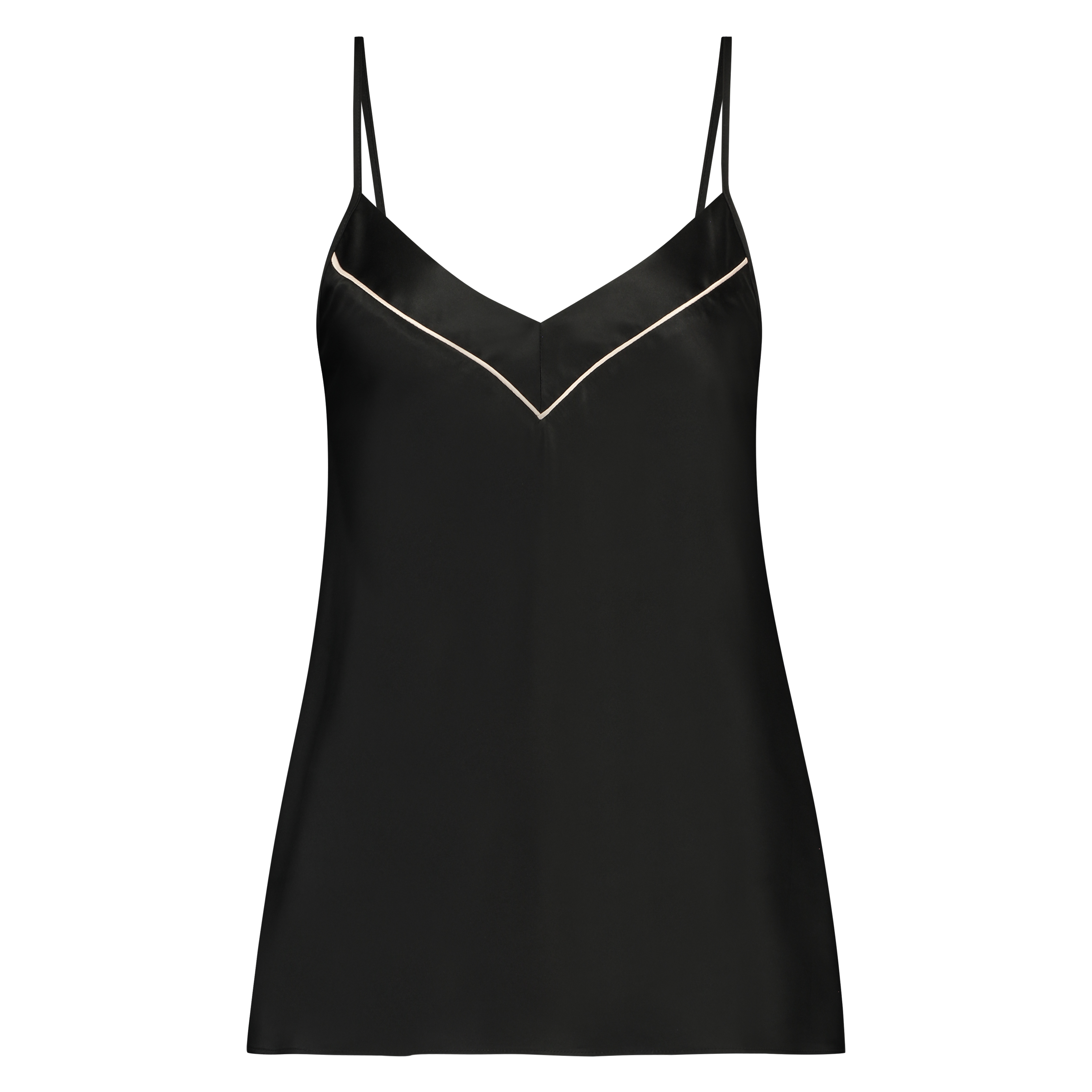 Satin top Bow, Sort, main