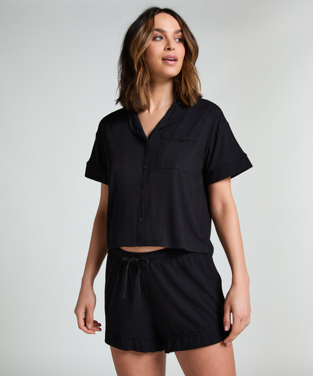 Short Jersey Rib Essential, sort