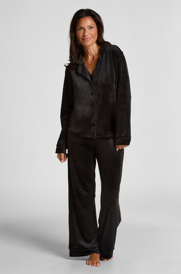 Hunkemöller Pyjamasbukser Velour Sort