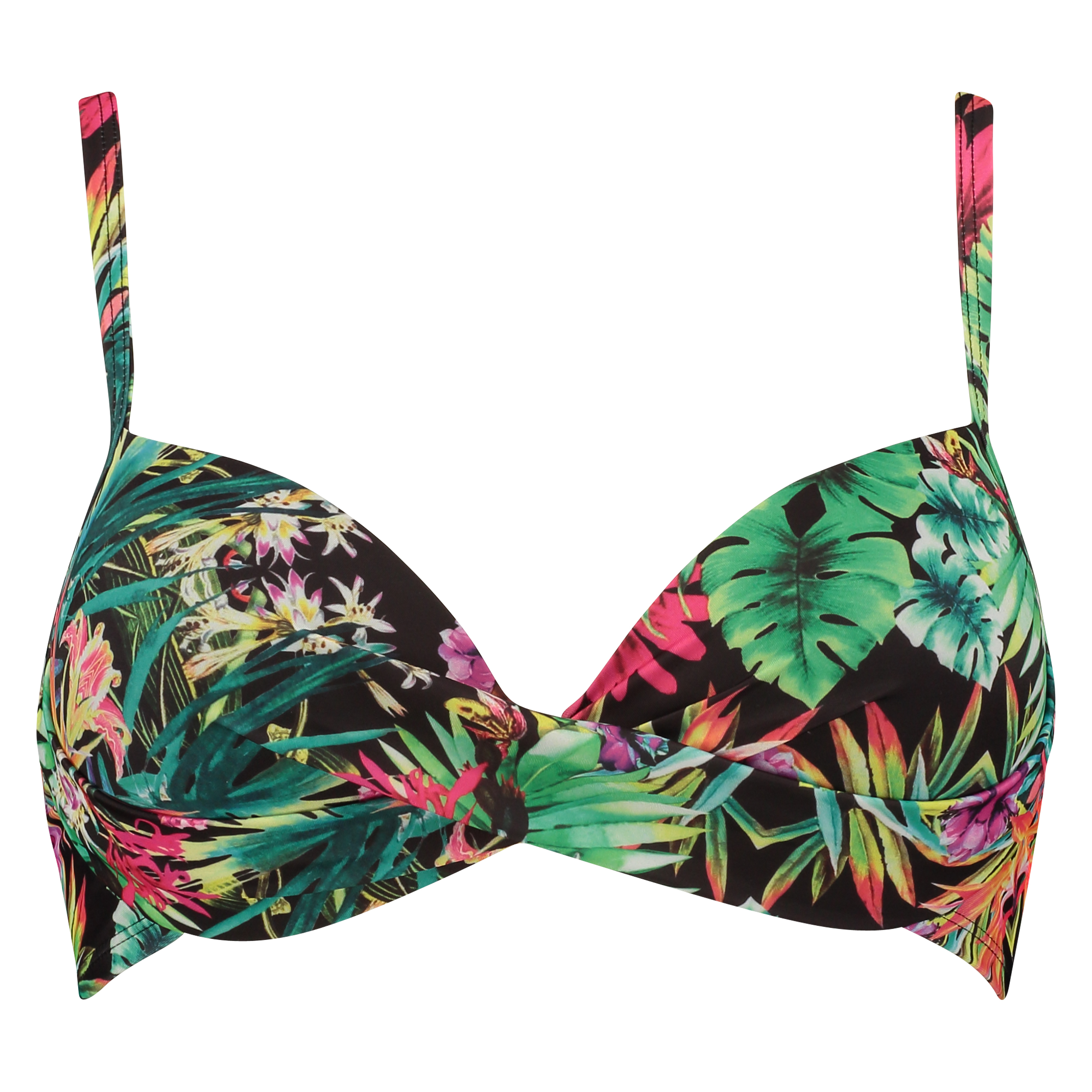 Jungle Fever Twist formst&oslash;bt bikinitop, sort, main
