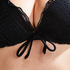 Bikini push-up Top hæklet Crochet, Sort