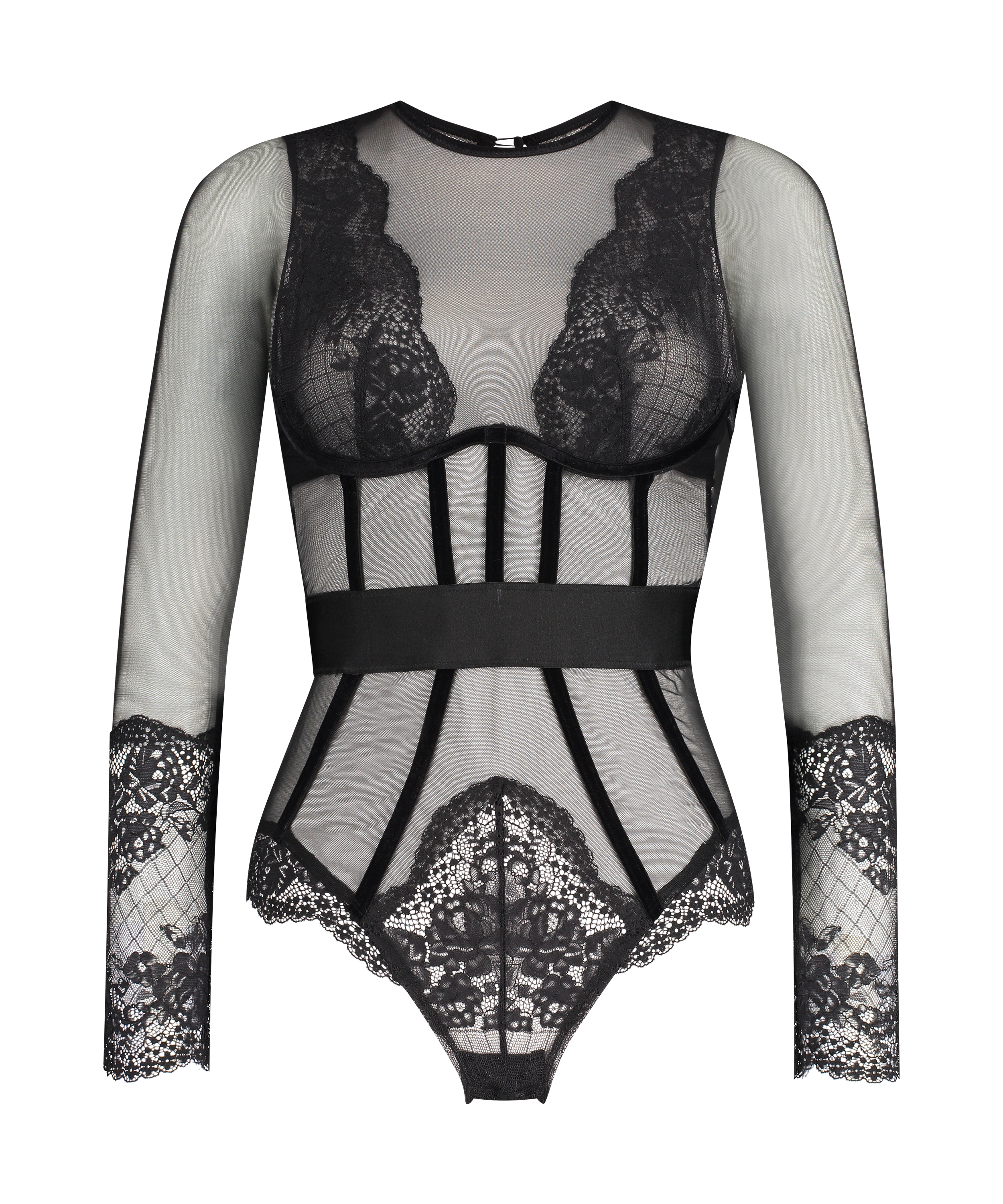 Body med b&oslash;jle Priscilla Rebecca Mir, Sort, main