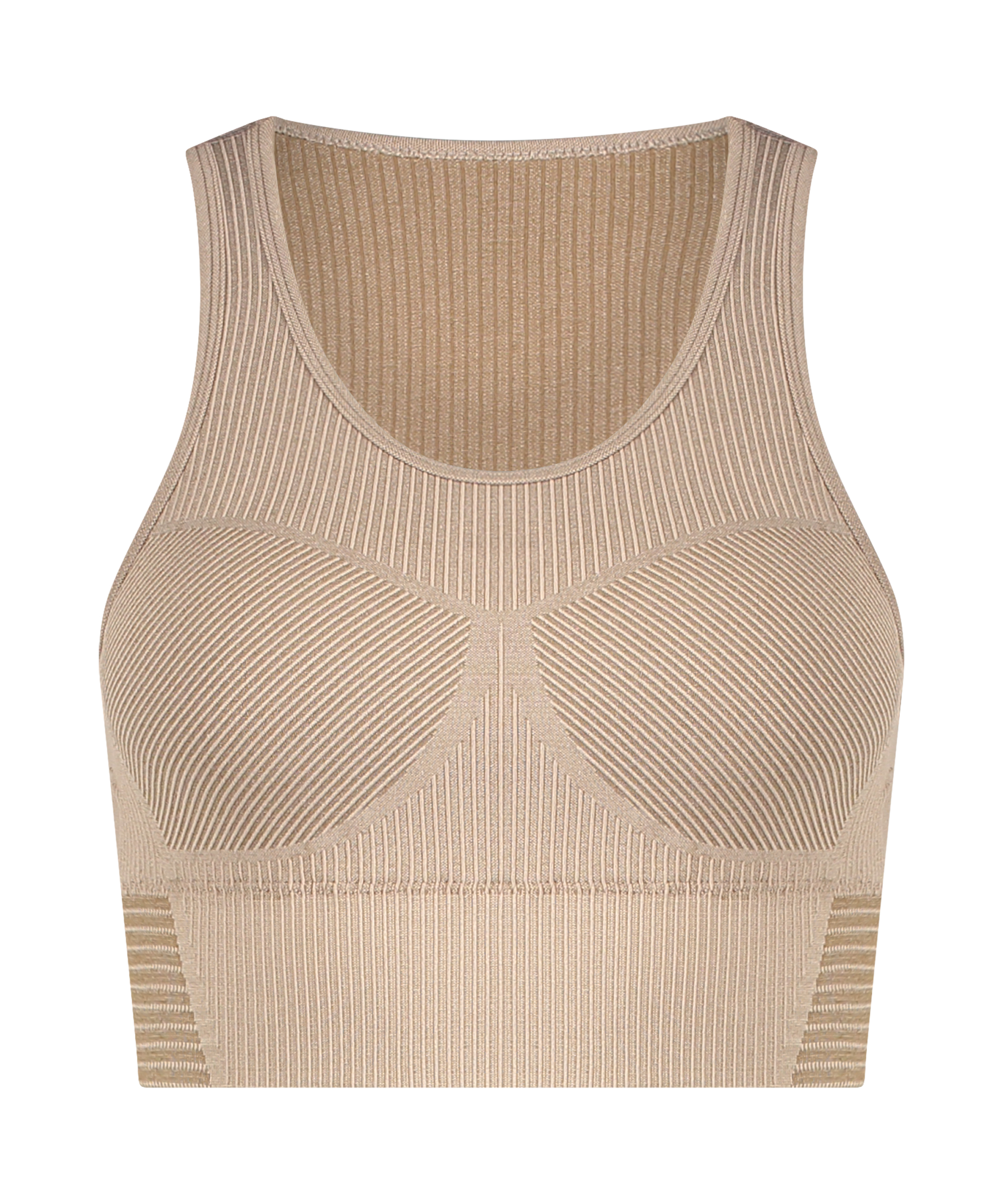 HKMX sømløs sports-bh, Grå, main