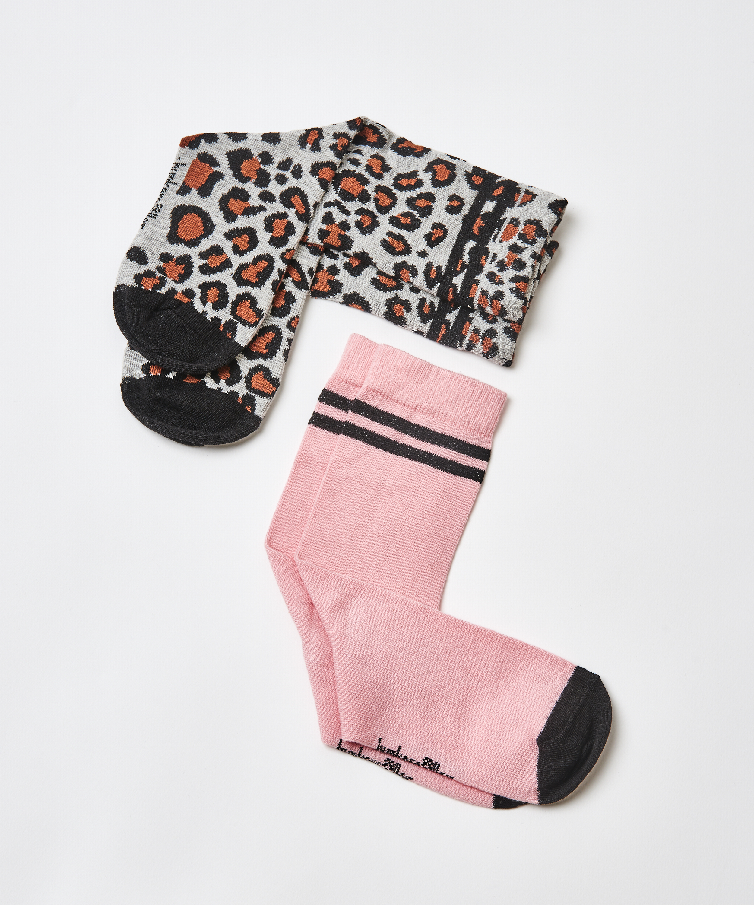 2 Par Bomuldssokker, Gr&aring;, main