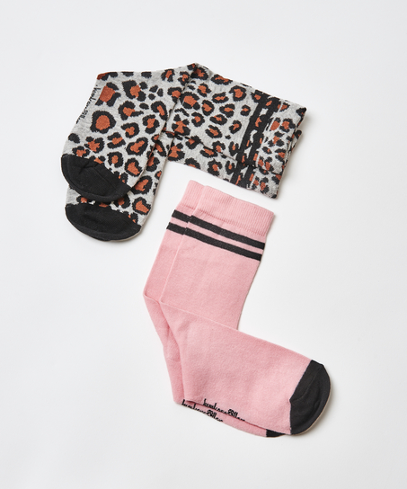 2 Par Bomuldssokker, Gr&aring;