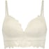 Formstøbt longline bh uden bøjler Shiloh, Hvid