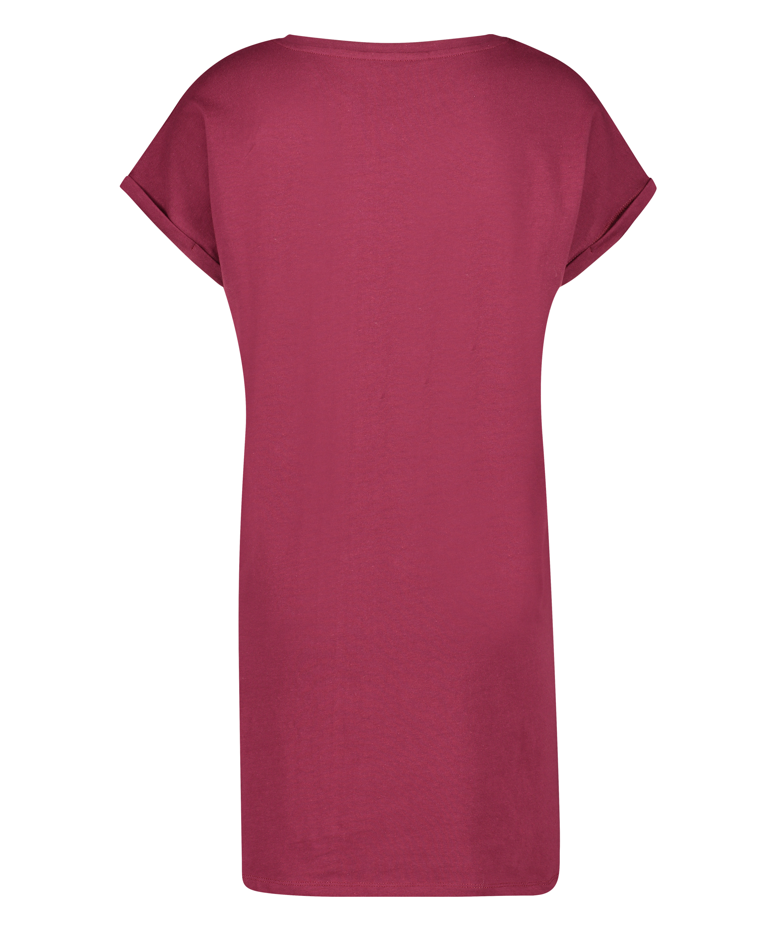 Natskjorte rund hals, Rød, main