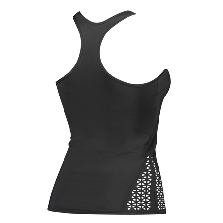 HKMX Lasercut tanktop, Sort