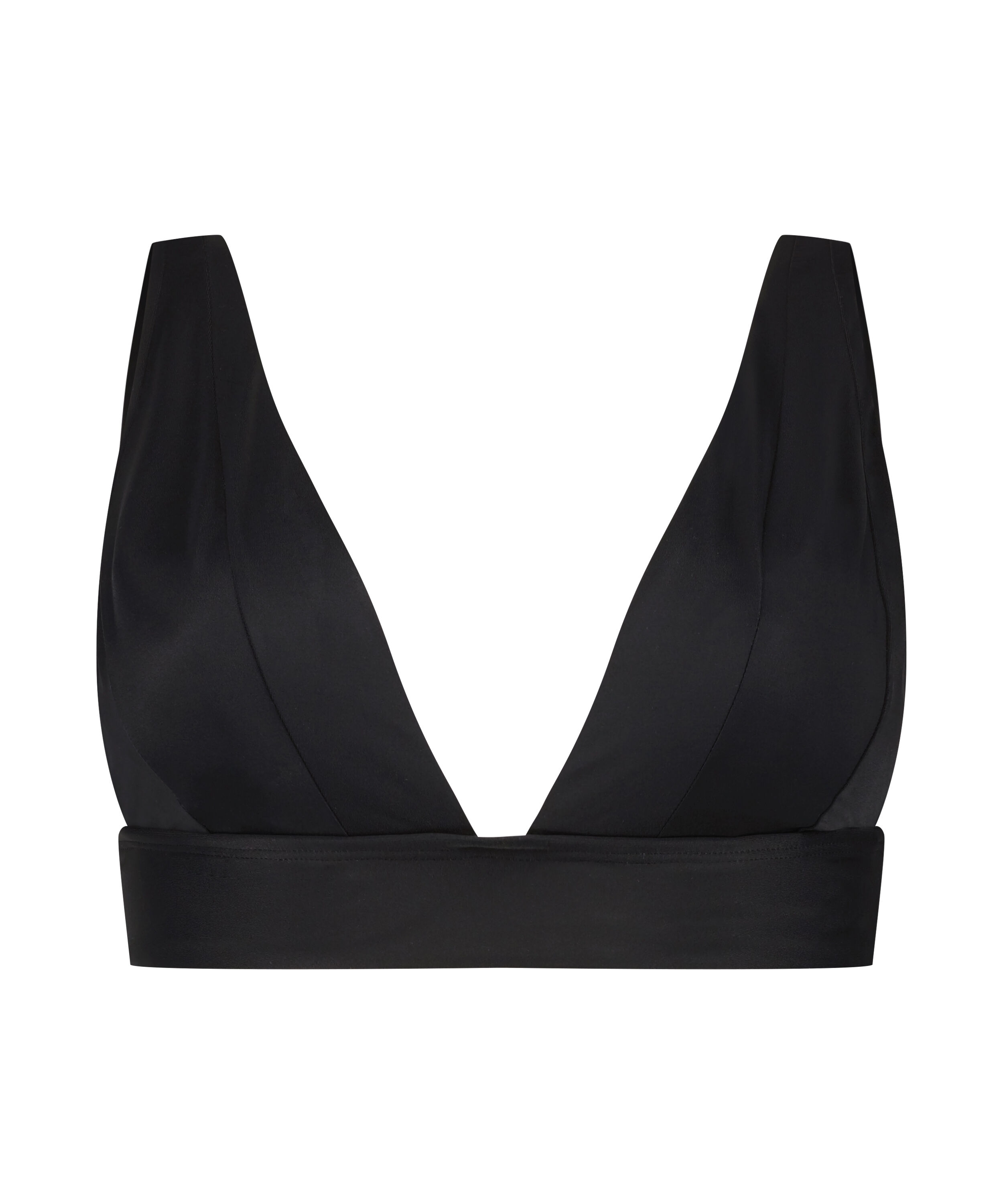 Triangle-bikinitop Luxe, Sort