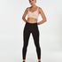 HKMX High waisted sport legging mesh, sort
